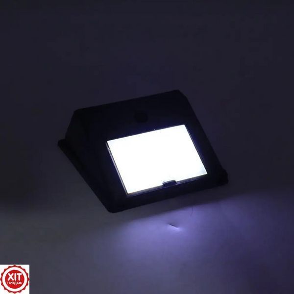 Комплект 2шт Вуличний фасадний світильник на сонячній батареї / Садовий LED світильник на сонячній панелі 0123457499 фото