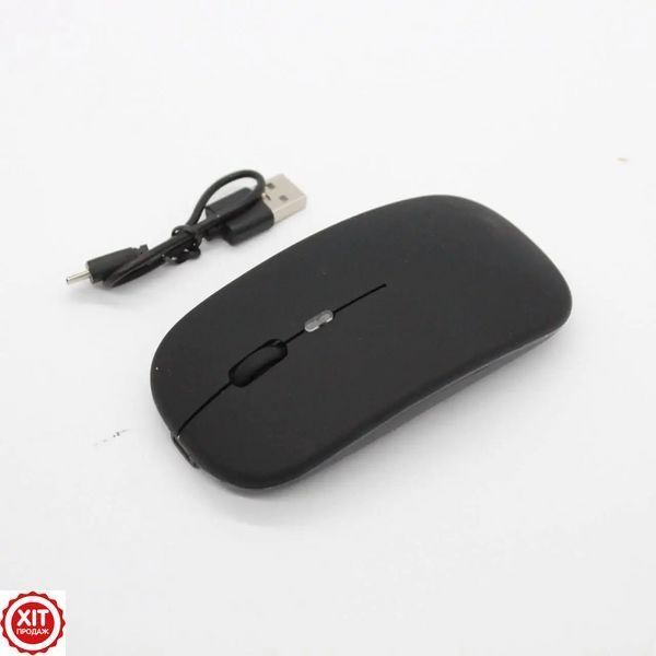Бездротова миша з Bluetooth + RGB підсвічування / Акумуляторна мишка для комп'ютера / Безшумна миша 0234568432 фото