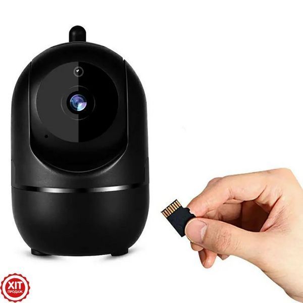 WiFi камера відеоспостереження з нічним баченням, YCC365Plus, Чорний / Вайфай камера спостереження / Відеоняня  0234577514 фото