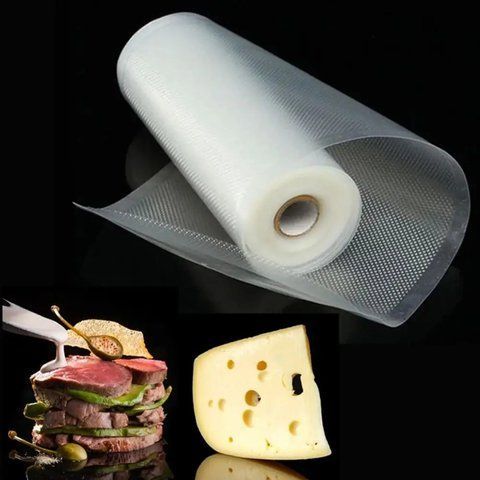 Рифлені пакети для вакууматора 5м &times; 28см (1 рулон) / Вакуумні пакети для продуктів / Кульки для вакууматора 0234577995 фото