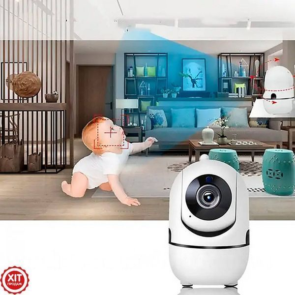 WiFi камера відеоспостереження з нічним баченням, YCC365Plus, Білий / Вайфай камера спостереження / Відеоняня  023457751401 фото