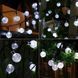 Гірлянда Лампочки від сонячної панелі, 20м, 100LED, Холодний білий / Світлодіодна гірлянда вулична / Новорічна гірлянда  0234576481 фото 4