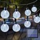 Гірлянда Лампочки від сонячної панелі, 20м, 100LED, Холодний білий / Світлодіодна гірлянда вулична / Новорічна гірлянда  0234576481 фото 1