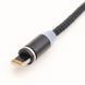 Кабель магнітний 3в1 (Type-C, Micro USB, Lighting) для телефону, M3 / Зарядний шнур для всіх моделей смартфона 023456916502 фото 7