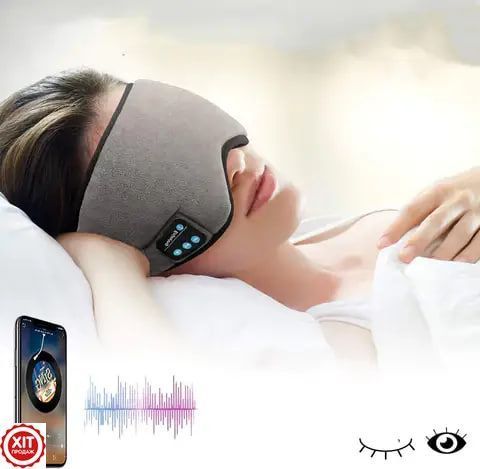 Маска для сну MUSIC GOGGLES AND183 з гарнітурою Bluetooth / Маска на очі для сну / Пов'язка на очі для сну 0234569270 фото