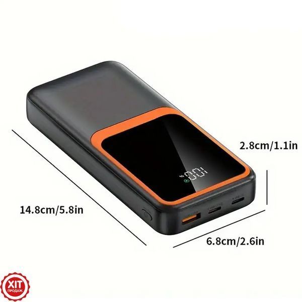 Повербанк на 20000mAh, 22,5W / Power Bank для телефону / Павербанк / Зовнішній акумулятор 0234578483 фото