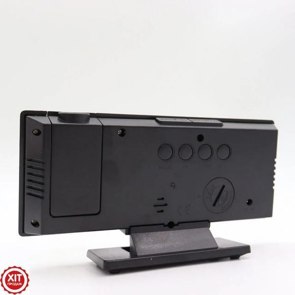 Дзеркальний LED годинник з проекцією часу, DS-3618LP, Чорний / Настільний електронний годинник з будильником  0234572238 фото