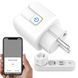 Розумна WiFi розетка 20А з лічильником електроенергії, Tuya Smart 4400Вт, Біла / Вай фай розетка з керуванням телефоном  0234567416 фото 1