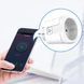 Розумна WiFi розетка 20А з лічильником електроенергії, Tuya Smart 4400Вт, Біла / Вай фай розетка з керуванням телефоном  0234567416 фото 5