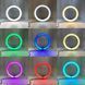 Кільцева лампа RGB, 30 см, від USB, MJ 300 + Подарунок Штатив для лампи 0,66-2 м / Світлодіодна LED лампа  0234561666 фото 6