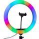 Кільцева лампа RGB, 30 см, від USB, MJ 300 + Подарунок Штатив для лампи 0,66-2 м / Світлодіодна LED лампа  0234561666 фото 3