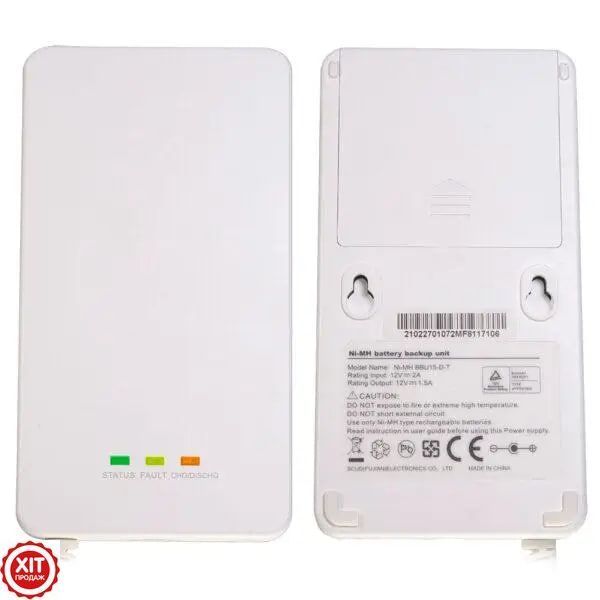 Джерело безперебійного живлення + 4 акумулятори AA- 2000 mah , 12В, mini UPS BBU15-DT / Міні упс для роутера  0234563963 фото