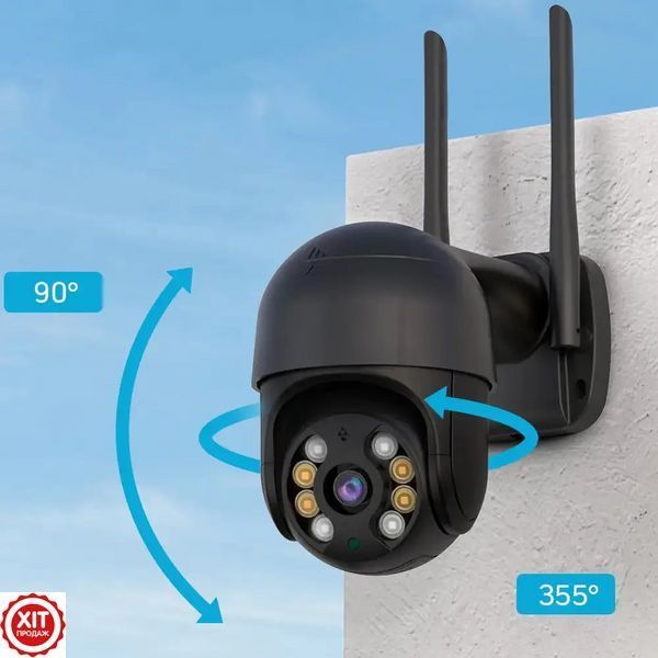 WIFI камера відеоспостереження 4MP, A8 / Вулична камера з датчиком руху / Поворотна камера спостереження  0234574941 фото